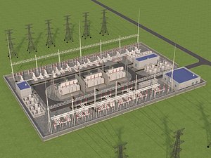 High Detailed Electrical Substation
