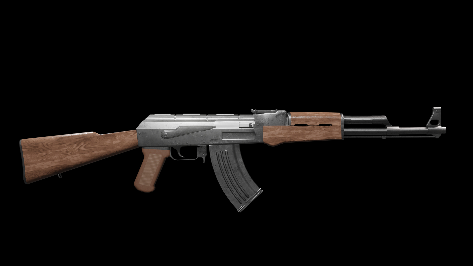 Assault Rifle AK-47 3D model - TurboSquid 2095521