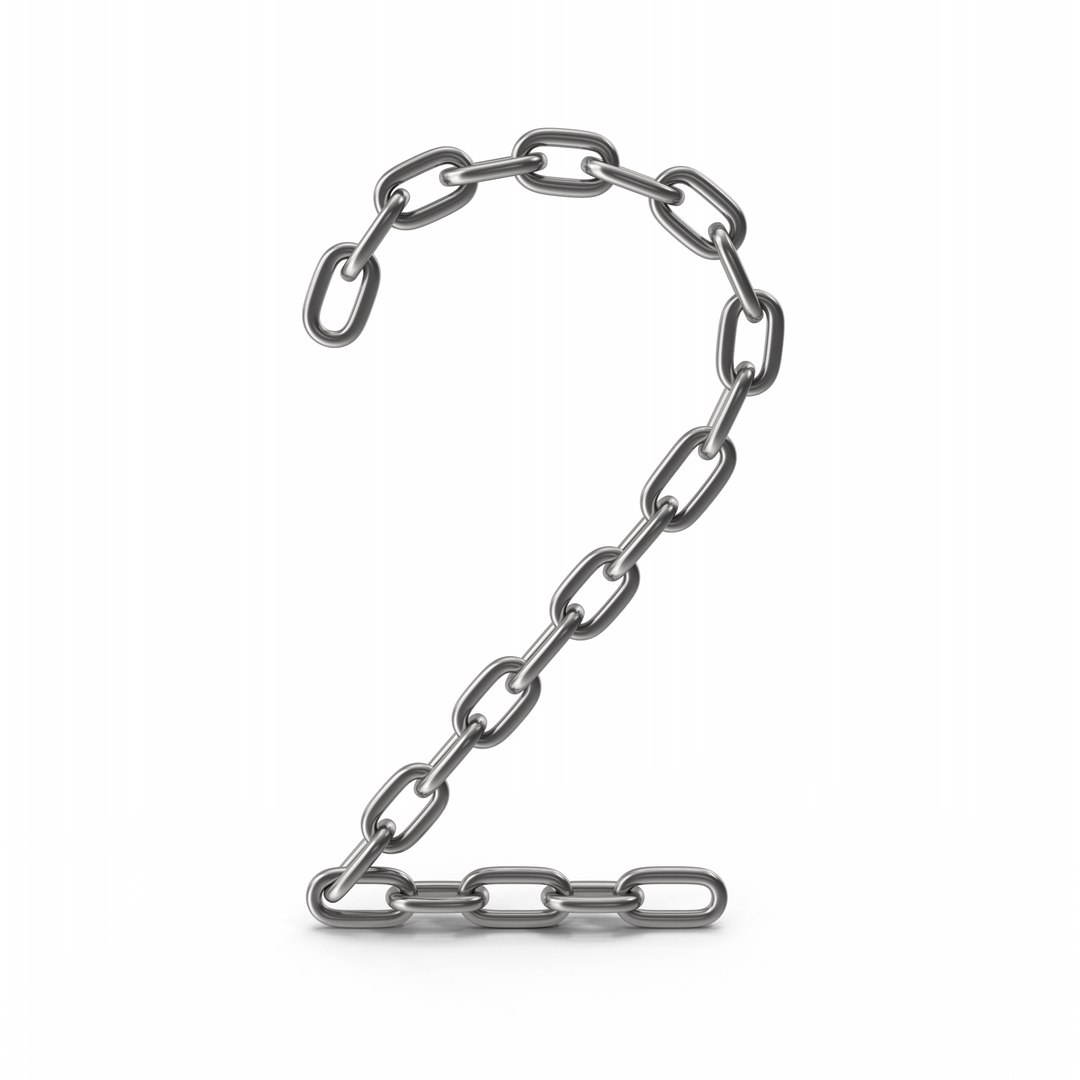 3D Chain Number Two Model TurboSquid 2024743