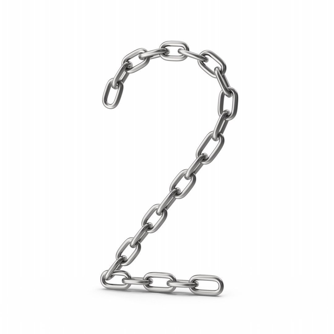 3D Chain Number Two Model TurboSquid 2024743