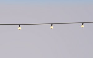 string lights 3D