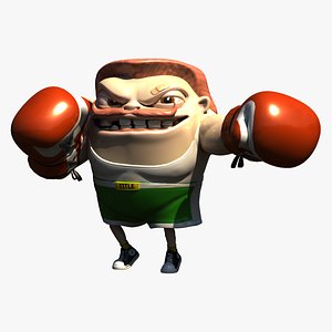 Mini Boxer Anim Rig 3D model
