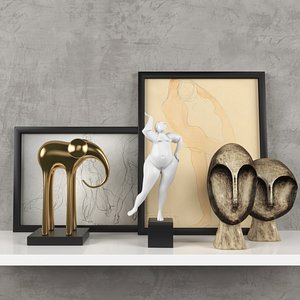 decorativ set 3D model
