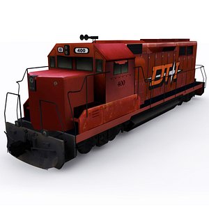 EMD GP40 2 3D model