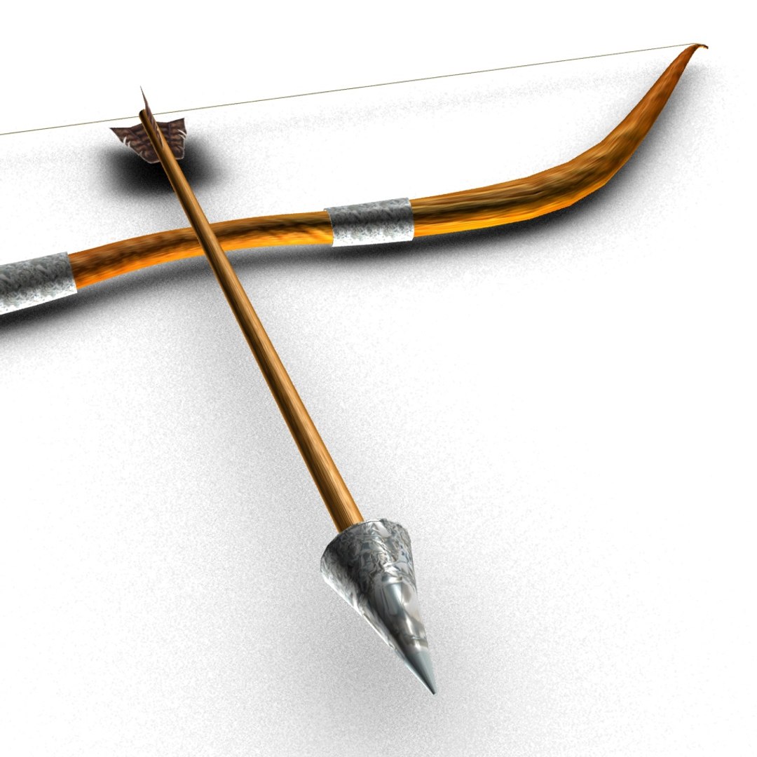 3D Bow Arrow Model TurboSquid 1316863
