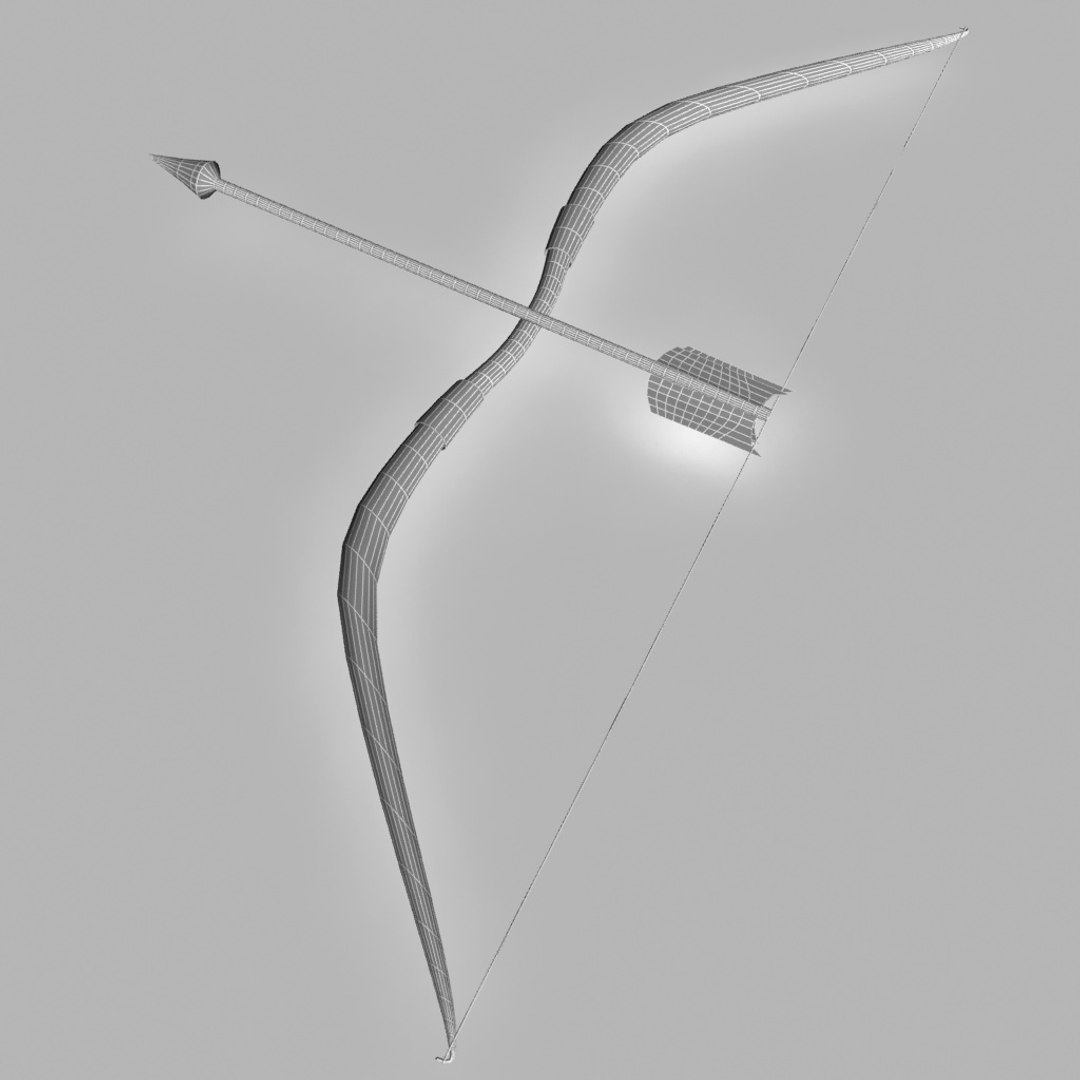 3D Bow Arrow Model TurboSquid 1316863
