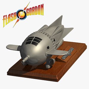 3d model flash gordon rocket ship