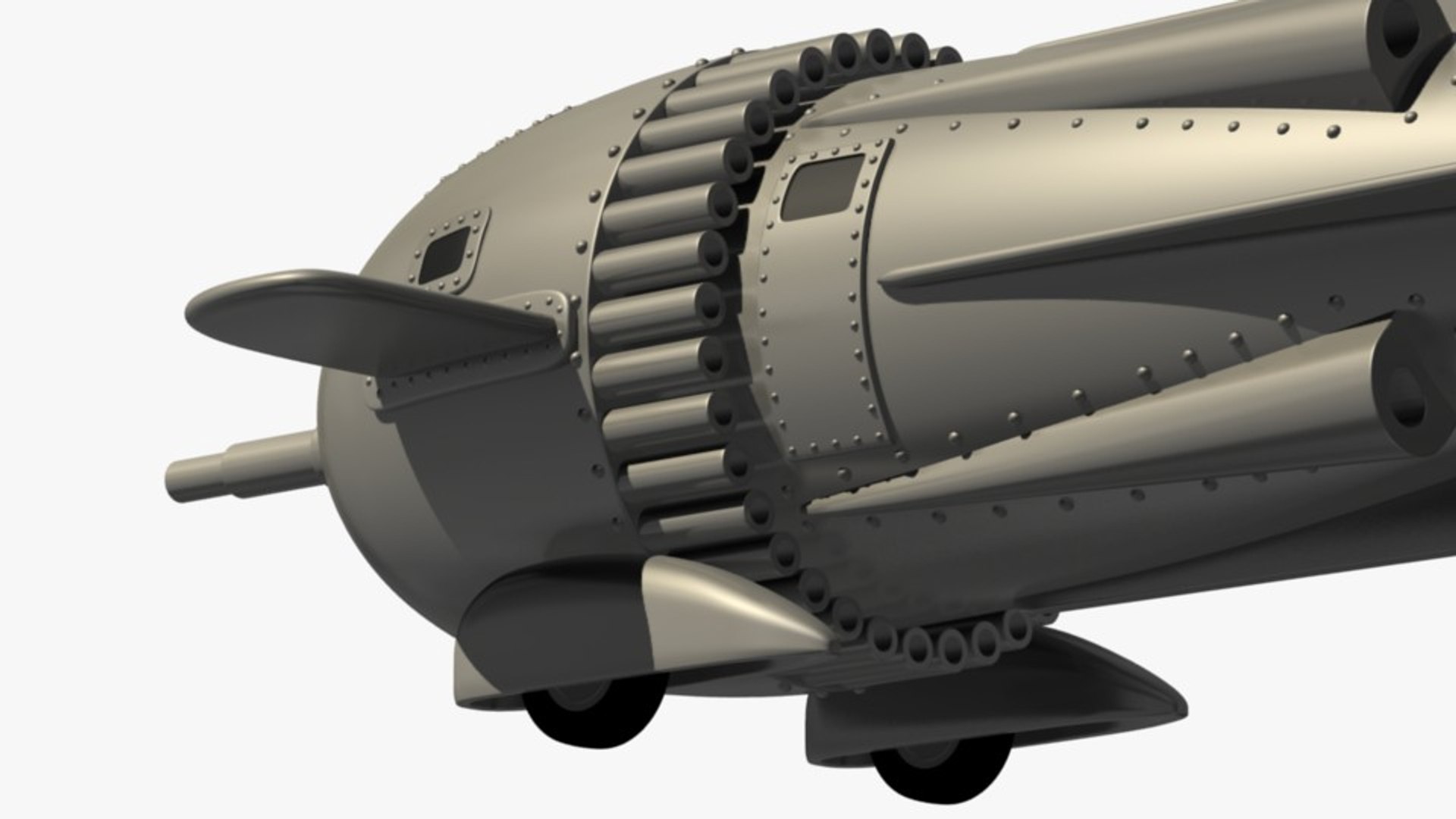 3d Model Flash Gordon Rocket Ship