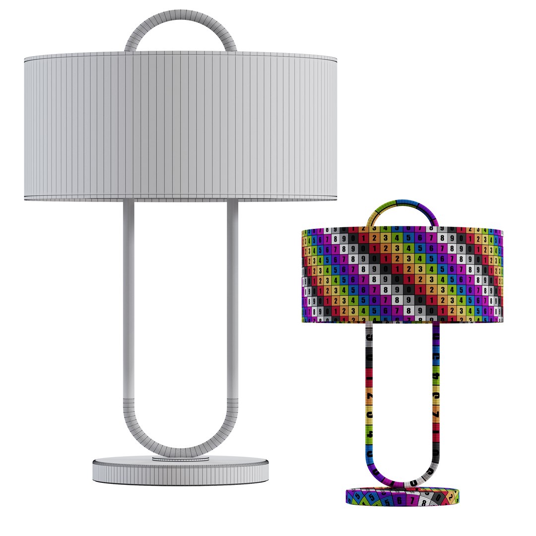 Warner Table Lamp Cb2 3D Model TurboSquid 1626061