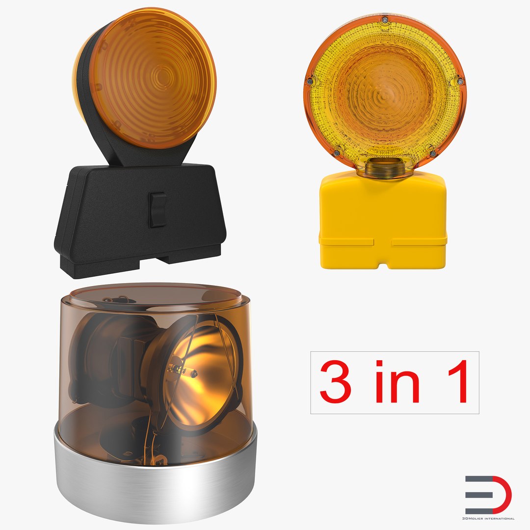 Warning Lights Collection 2 3D model preview