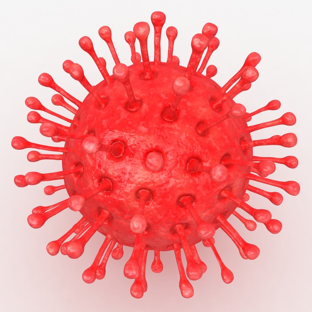 Virus 06 Red 3d Model