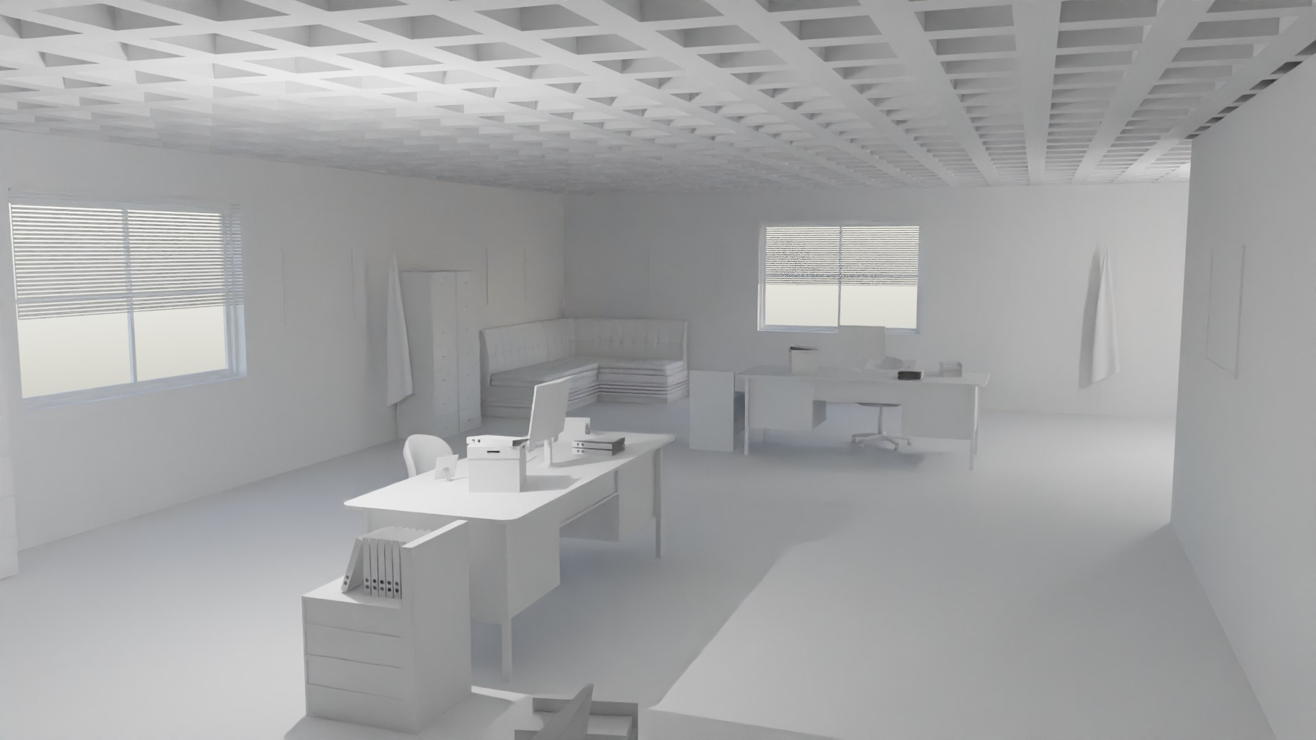 Police Station interior 3D model - TurboSquid 2158081