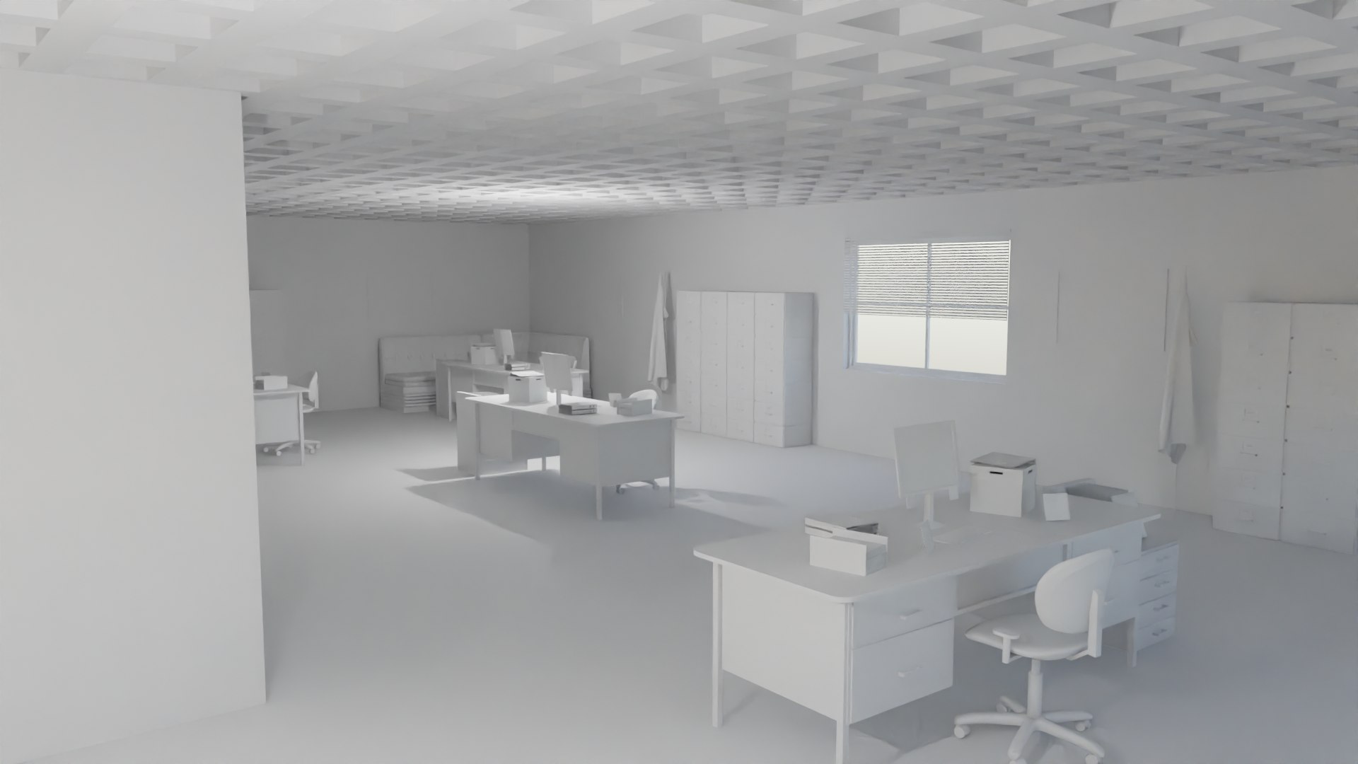 Police Station interior 3D model - TurboSquid 2158081