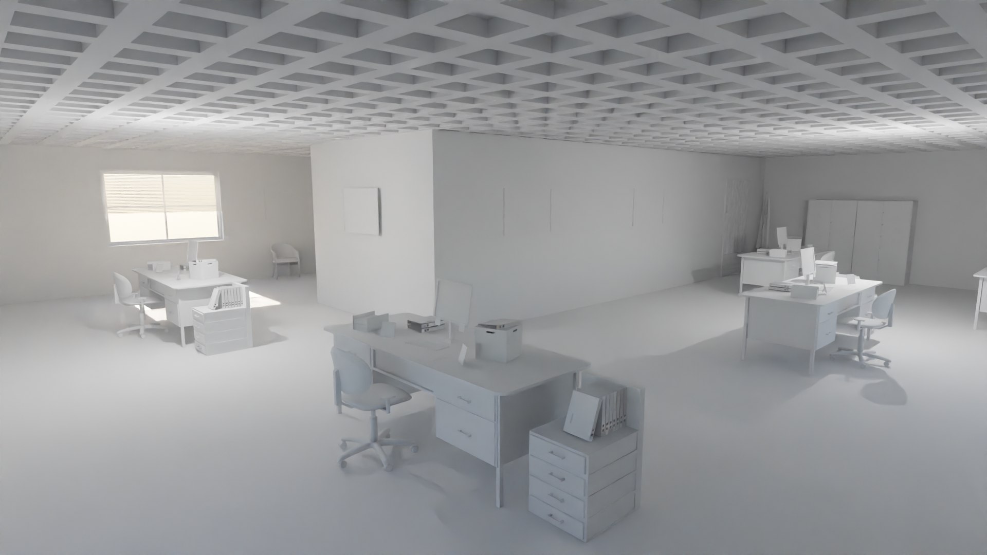 Police Station interior 3D model - TurboSquid 2158081
