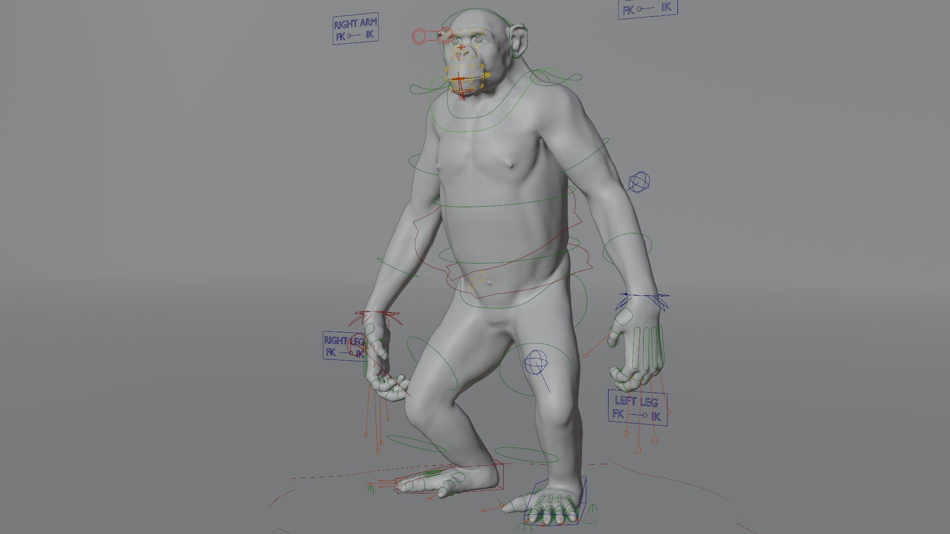 3D Chimpanzee Model - TurboSquid 2005149