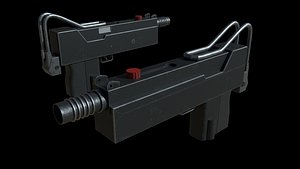 3D weapon submachine gun model