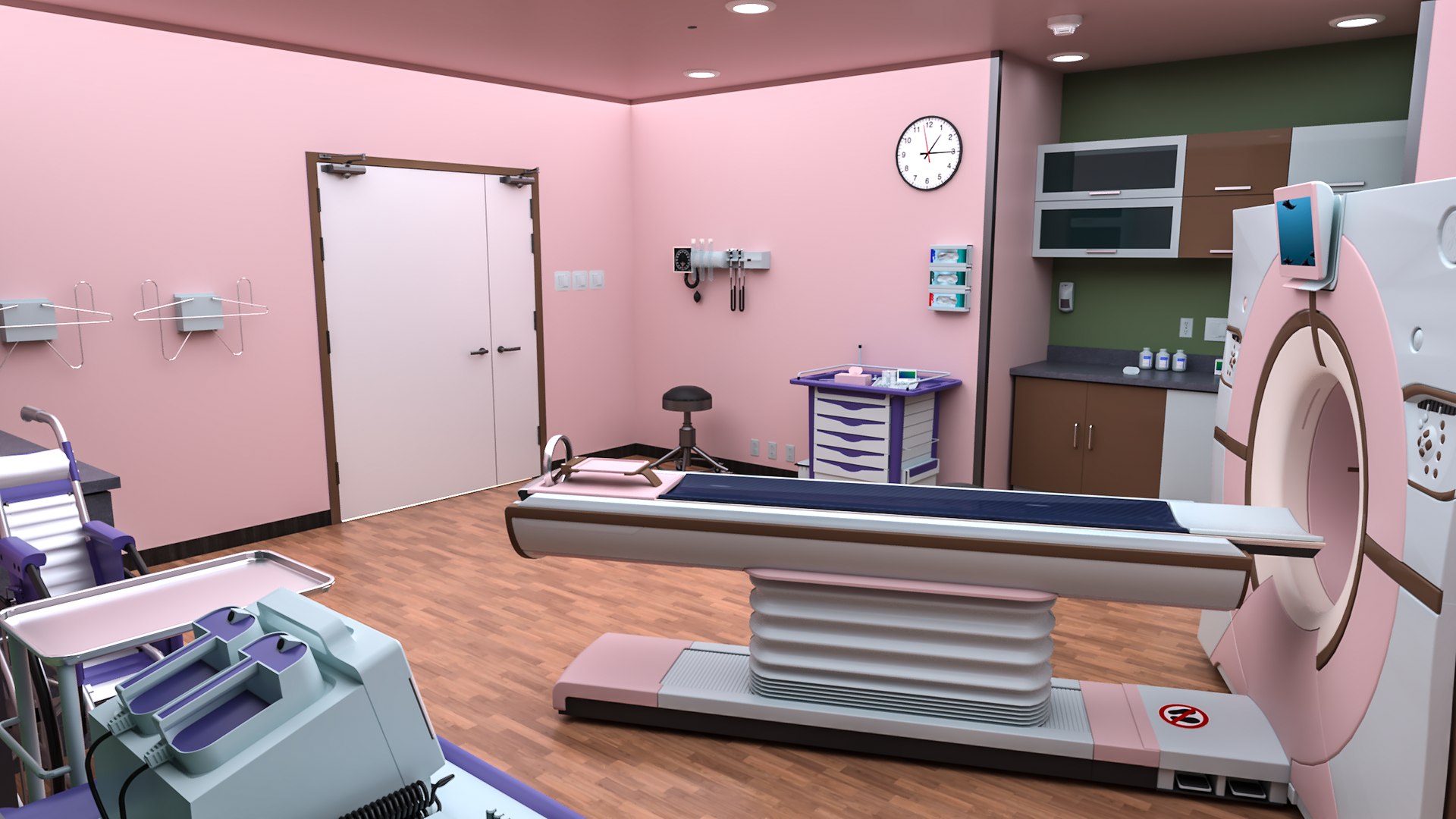 MEDICAL SPACES RADIOLOGY CT SCAN ROOM 3D Model - TurboSquid 1768425