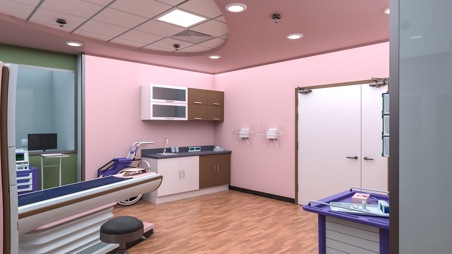 MEDICAL SPACES RADIOLOGY CT SCAN ROOM 3D Model - TurboSquid 1768425