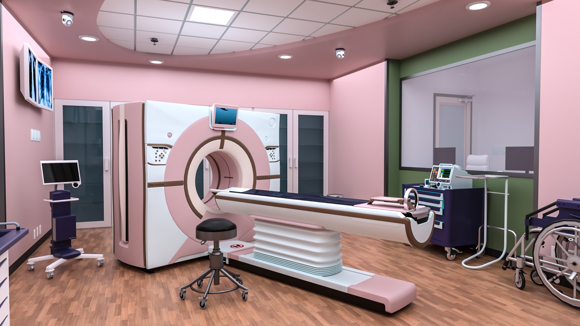 MEDICAL SPACES RADIOLOGY CT SCAN ROOM 3D Model - TurboSquid 1768425