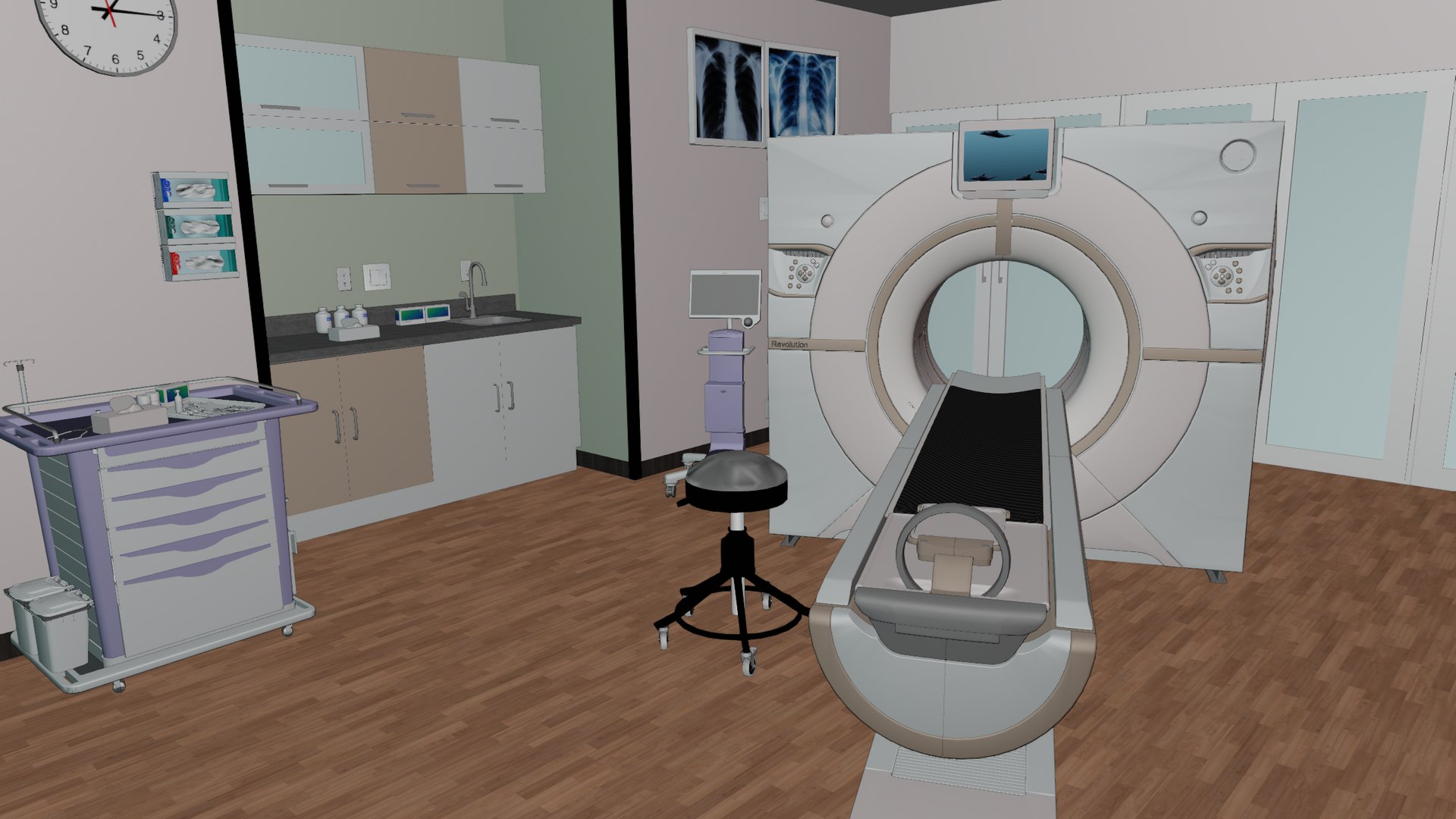 MEDICAL SPACES RADIOLOGY CT SCAN ROOM 3D Model TurboSquid 1768425