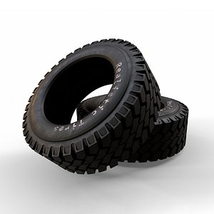 Truck Tires Low-poly