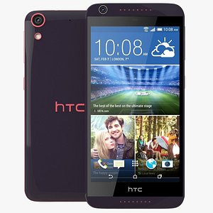 3d htc desire 626g purple