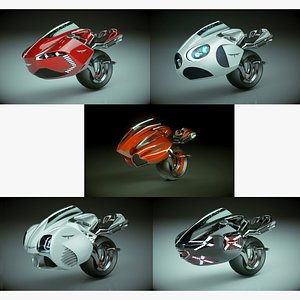 T-Bike Solo Wheel 5 in 1 Collection 3D model