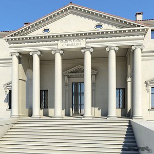 villa capra la rotonda 3d model