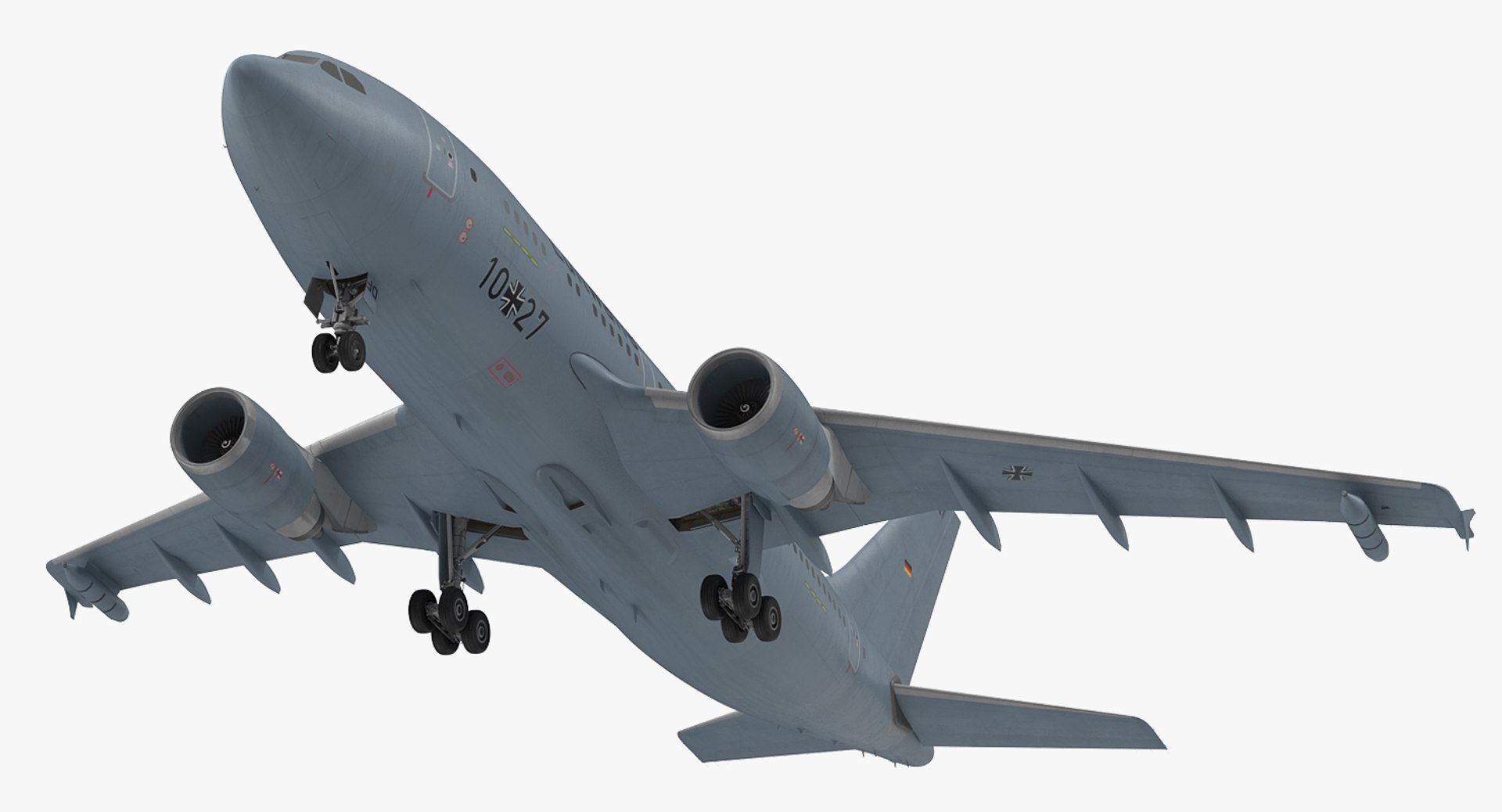 Airbus A310 MRTT Multi Role Tanker Transport Luftwaffe Rigged 3D Model 3D model preview
