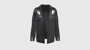 Mens Leather Jacket In Low Poly 3D