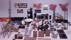 Sci-Fi Roof Props 3D