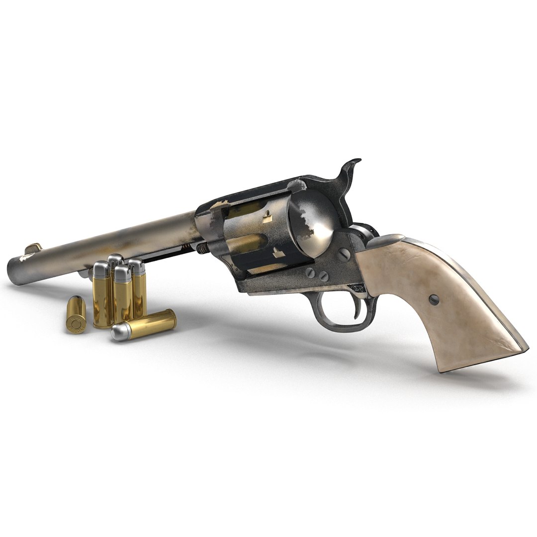 Revolver Modeled Realistic Obj