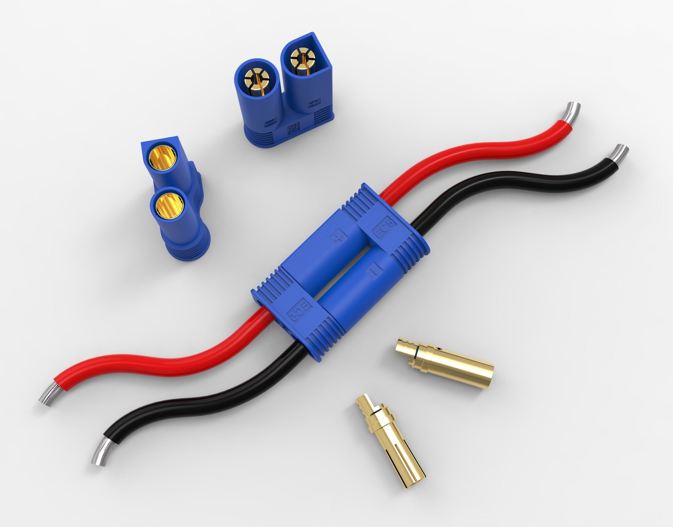 3D EC5 Connector Pair Model - TurboSquid 1828662