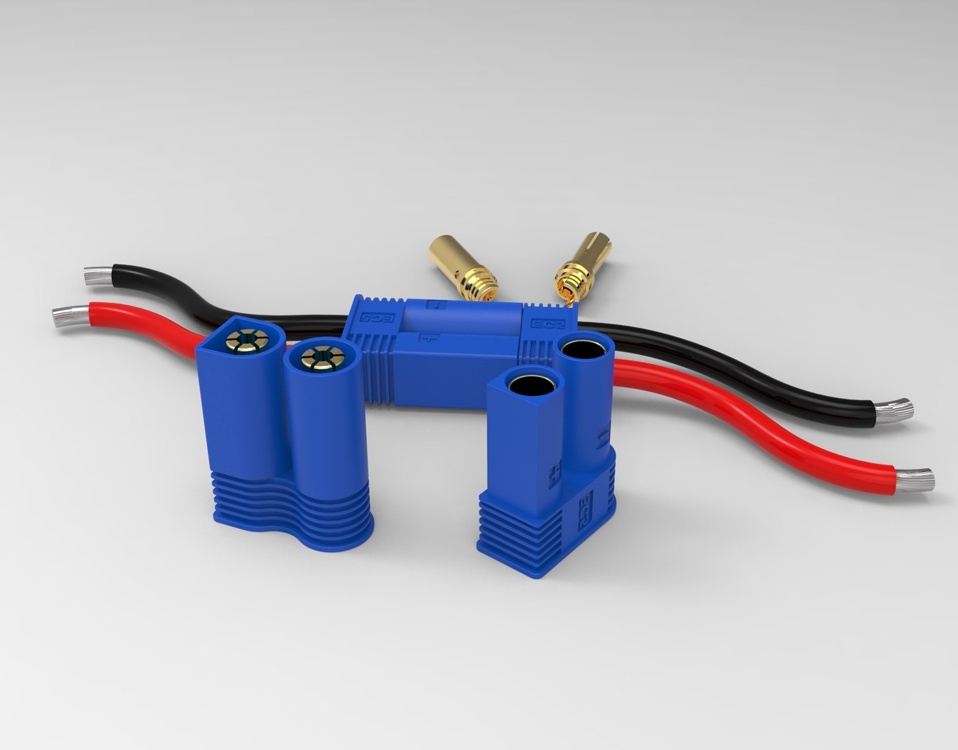 3D EC5 Connector Pair Model - TurboSquid 1828662