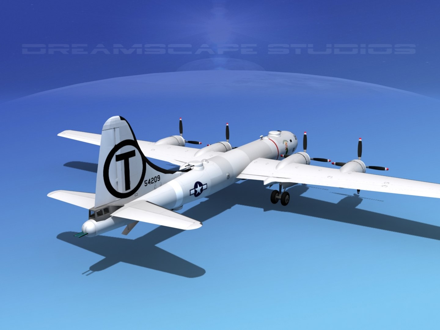 3d Model Superfortress B-29 Bomber