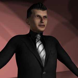 mafia male man 3d model