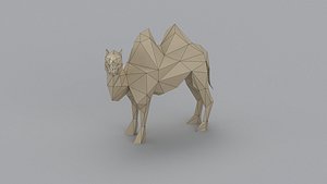 low-poly 3D printer model Camel Low-poly 3D model