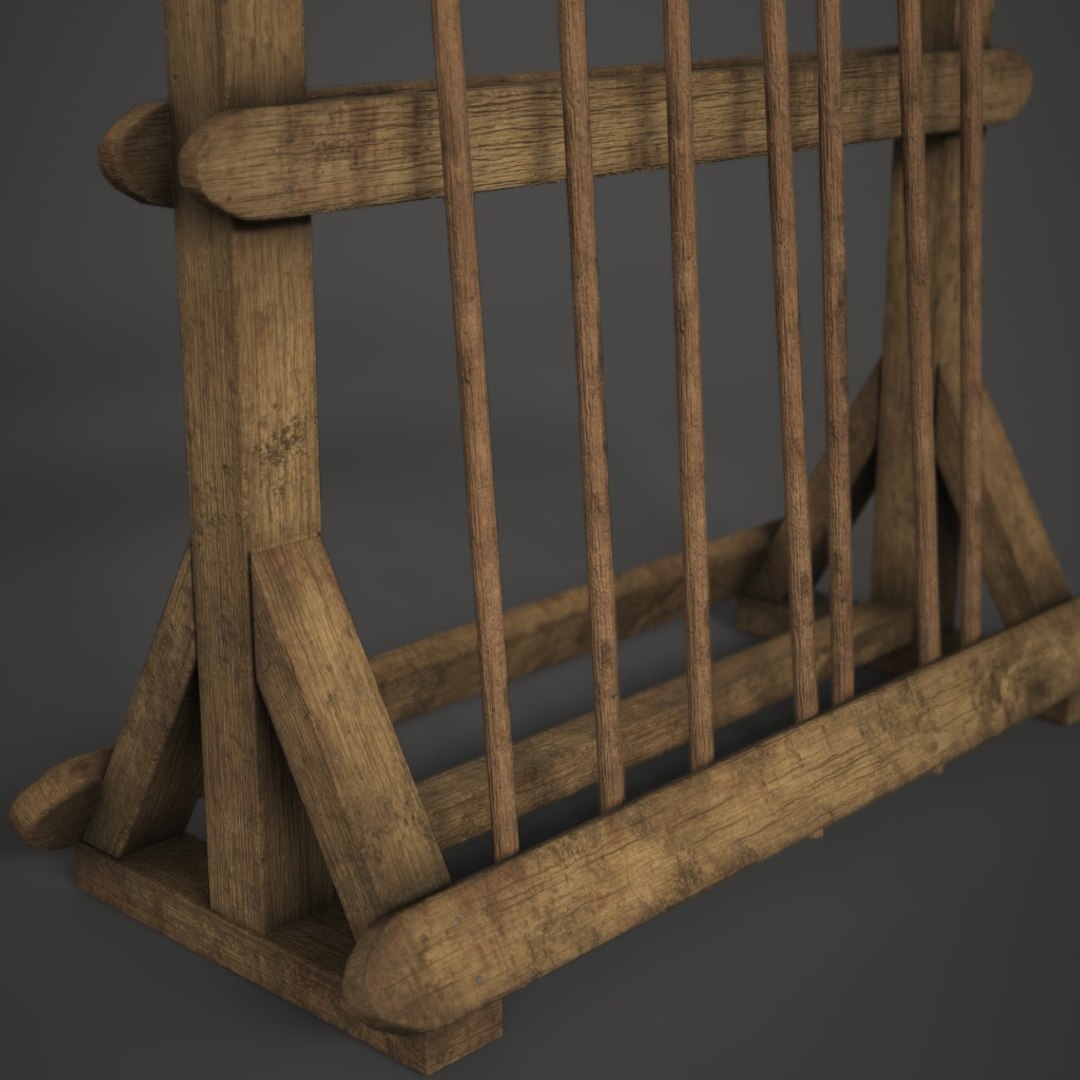 3D Model Spear Weapon Rack - TurboSquid 1262017