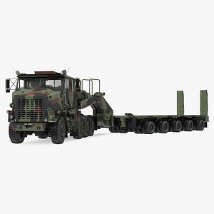 3D oshkosh m1070 tank transporter