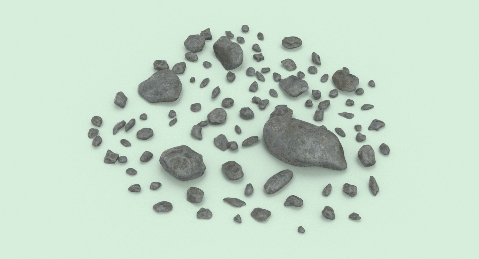 3D Scattered-rocks-01 Model - TurboSquid 1344463