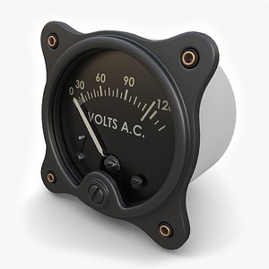 vintage ac voltmeter 3ds