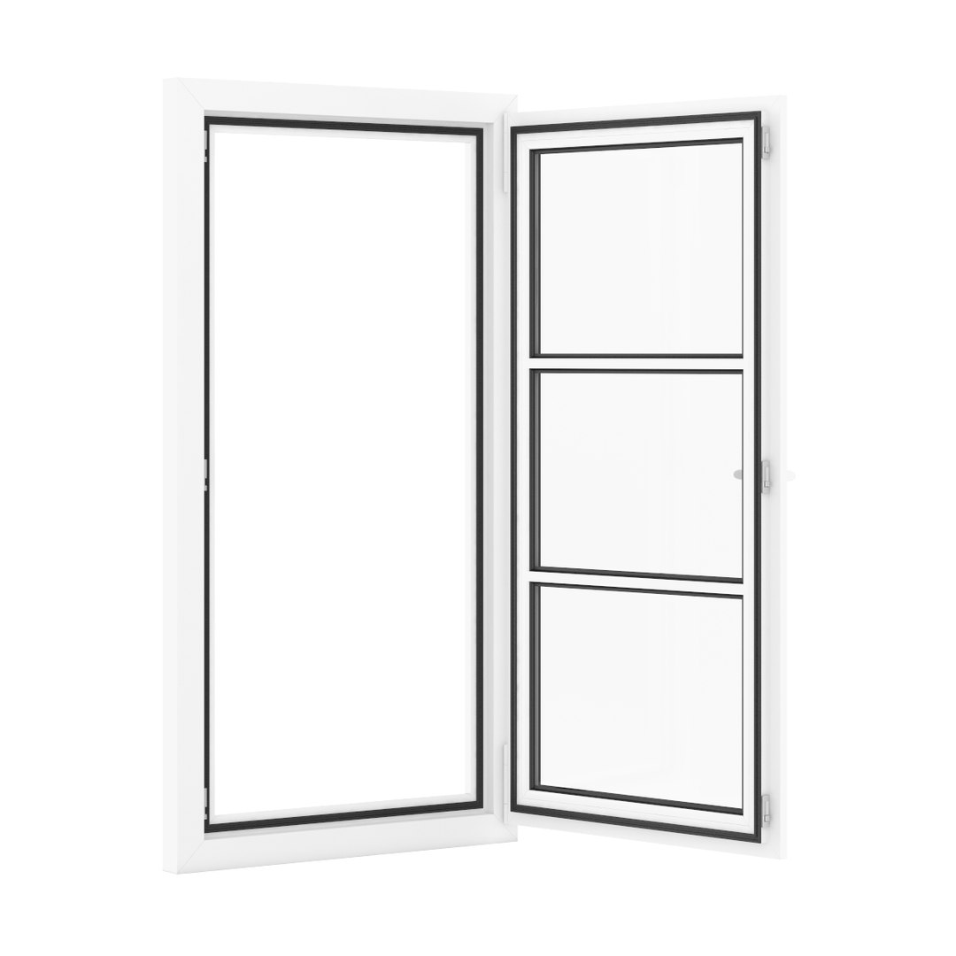 Openable Plastic Window 800mm C4d