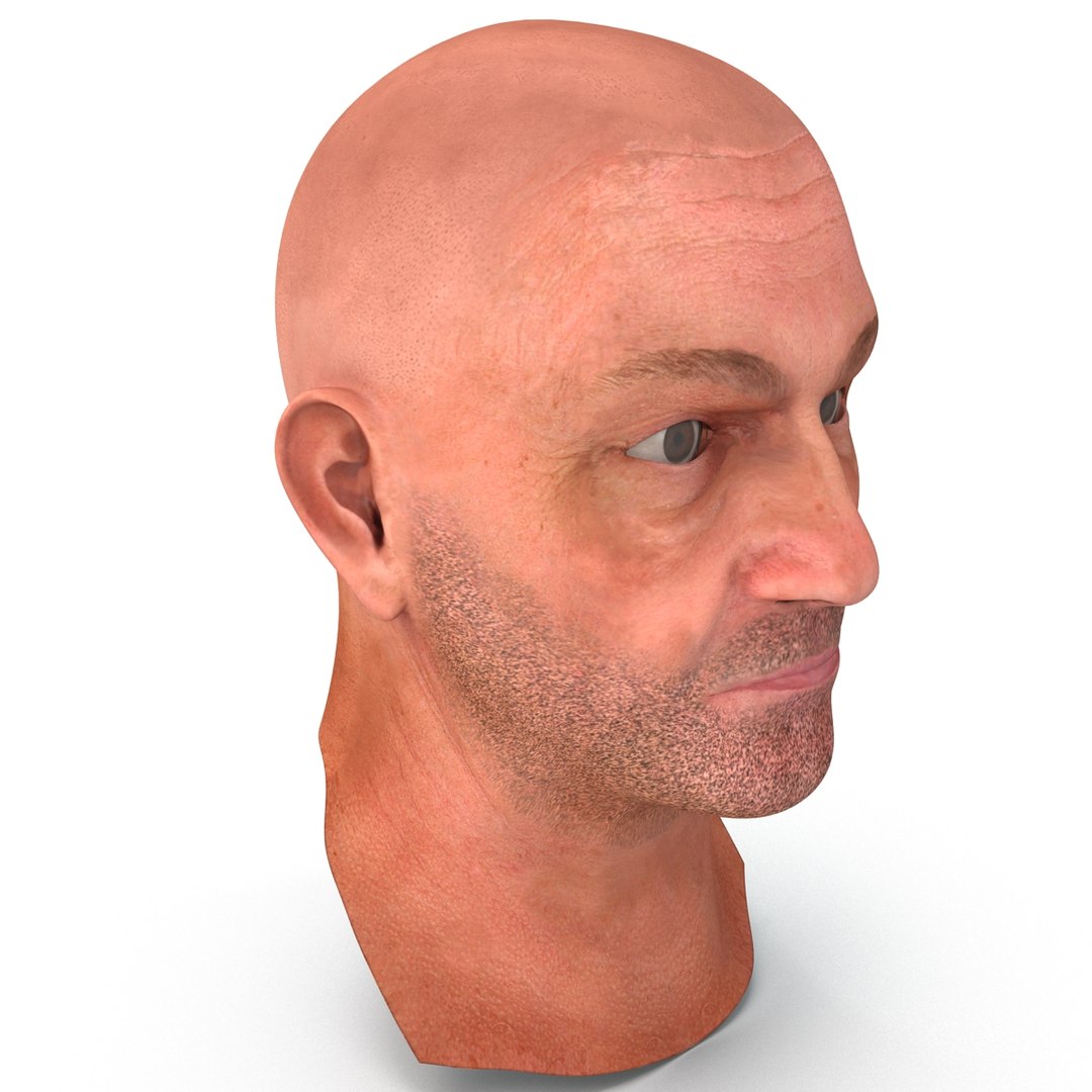 male head 14 3d model