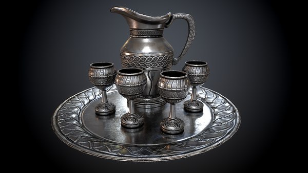 silver set 3D model