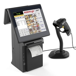 cash register posiflex hs2310 3D model