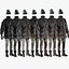 Men's Winter Full Clothing 9 - Multiple Texture Variants - Clean, Dirt, Mud, Blood, Colors