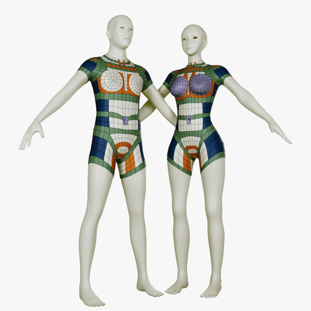 3D Model Human Body Base Mesh Topology - TurboSquid 2196084