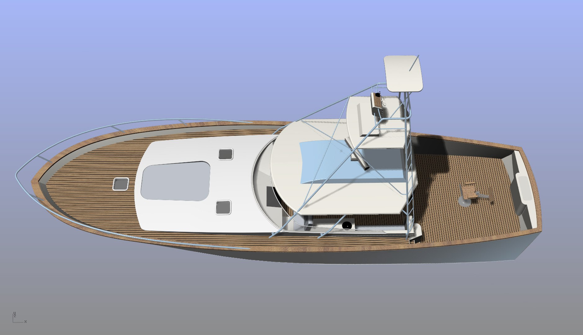 3d Model Sport Fishing Boat