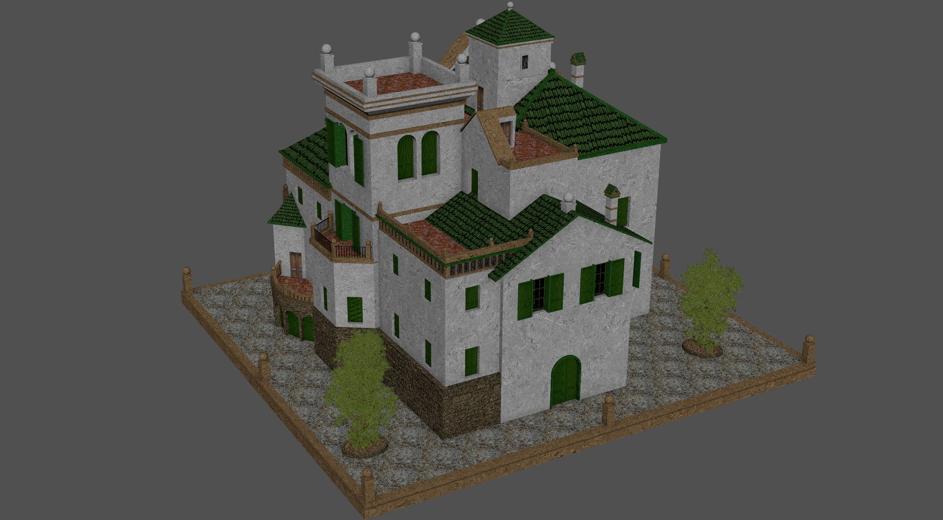 3D Trias House Parc Guell Model - TurboSquid 2302959
