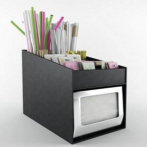 3d model of condiment organizer napkin